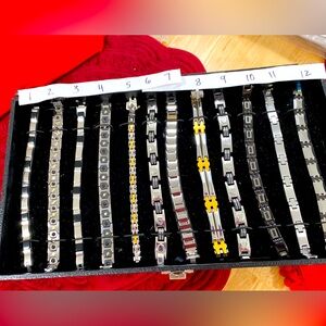 Men's stainless steel chain bracelets